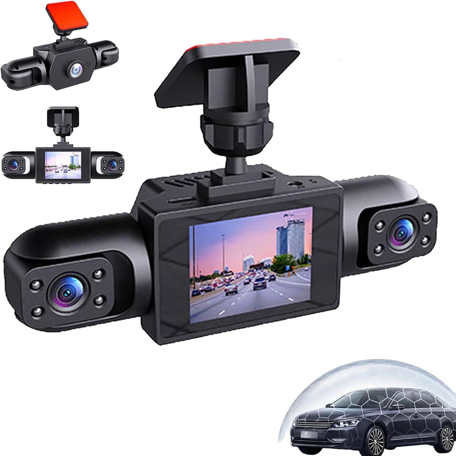 Panoramic Dash Cam 360 - كاميرا لوحة القيادة بانورامية شاملة 360