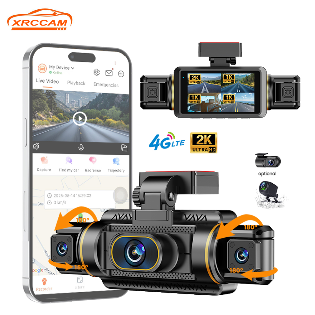 Panoramic Dash Cam 360 - كاميرا داش كام بدقة 2K مع