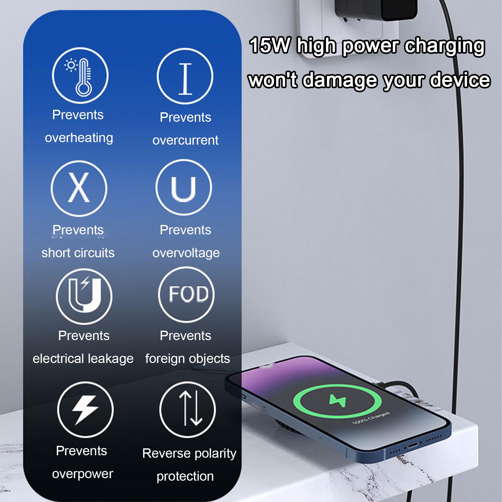 شاحن لاسلكي بقوة 15 واط مع مرو - مراجعة Magnetic Charging Cable وسعره