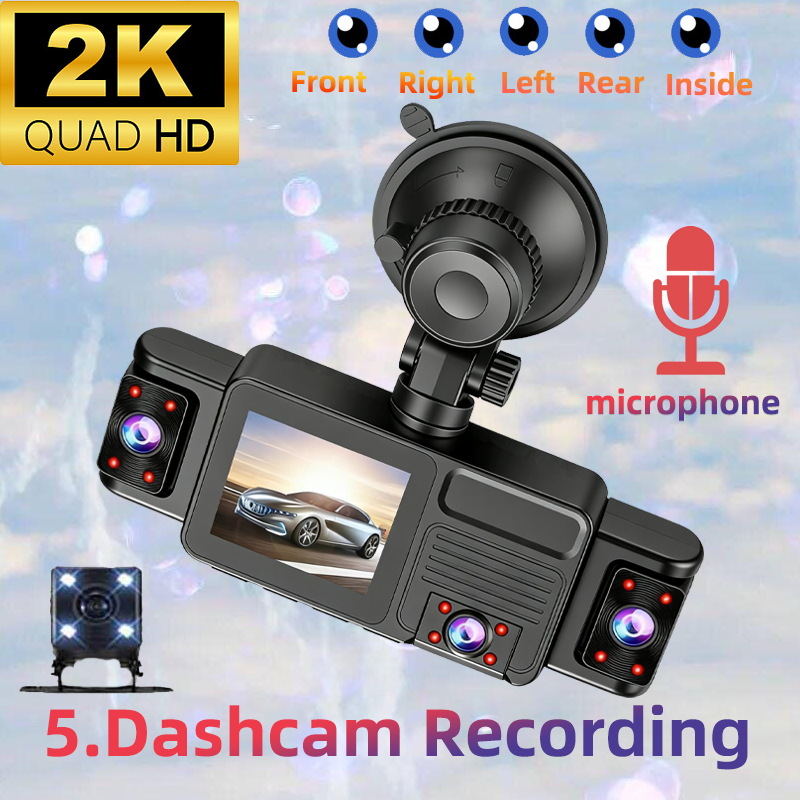 5 قنوات 360 درجة °   كاميرا لو - مراجعة Panoramic Dash Cam 360 وسعره