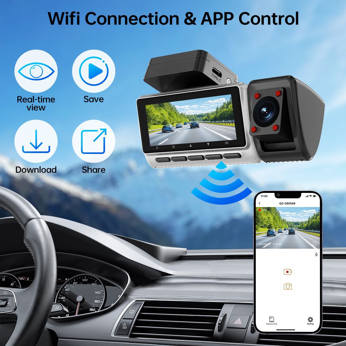 كاميرا لوحة القيادة جديدة للتس - مراجعة Panoramic Dash Cam 360 وسعره