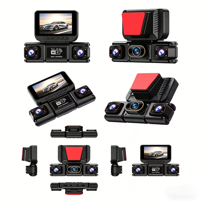 3/4CH واي فاي 360 °   كاميرا ل - مراجعة Panoramic Dash Cam 360 وسعره