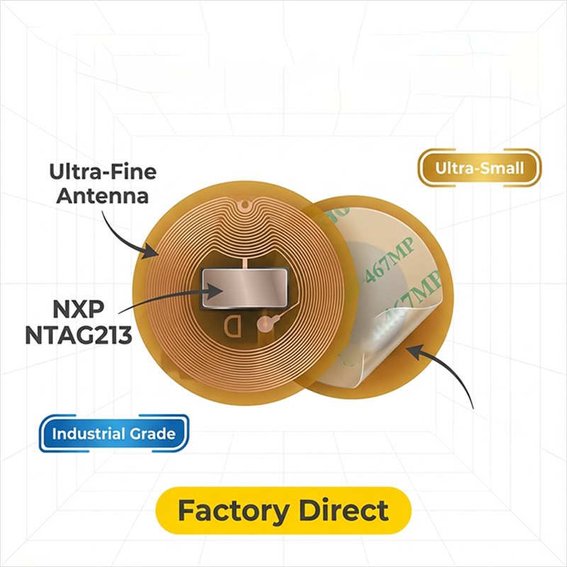 ملصق NFC من BAAE بقطر 6 مم، NX - مراجعة Nfc Tag Programmable وسعره