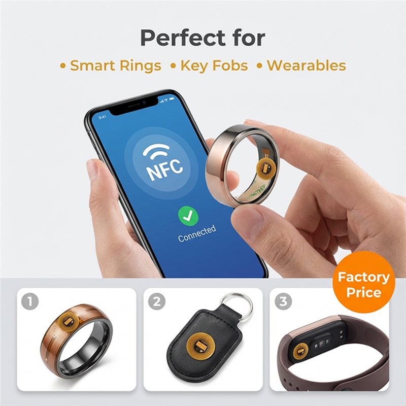 ملصق NFC من BAAE بقطر 6 مم، NX - مراجعة Nfc Tag Programmable وسعره